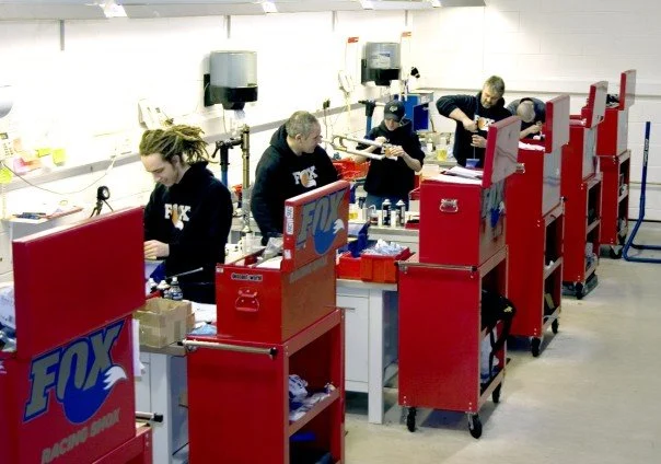 The suspension workshop in the early Mojo days